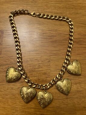 Janey Bee Jems vintage heart necklace.